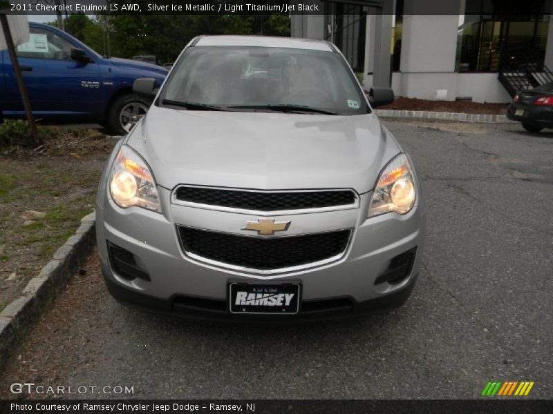 Silver Ice Metallic / Light Titanium/Jet Black 2011 Chevrolet Equinox LS AWD