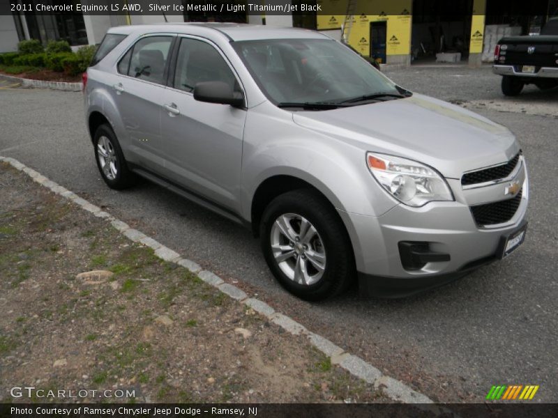 Silver Ice Metallic / Light Titanium/Jet Black 2011 Chevrolet Equinox LS AWD