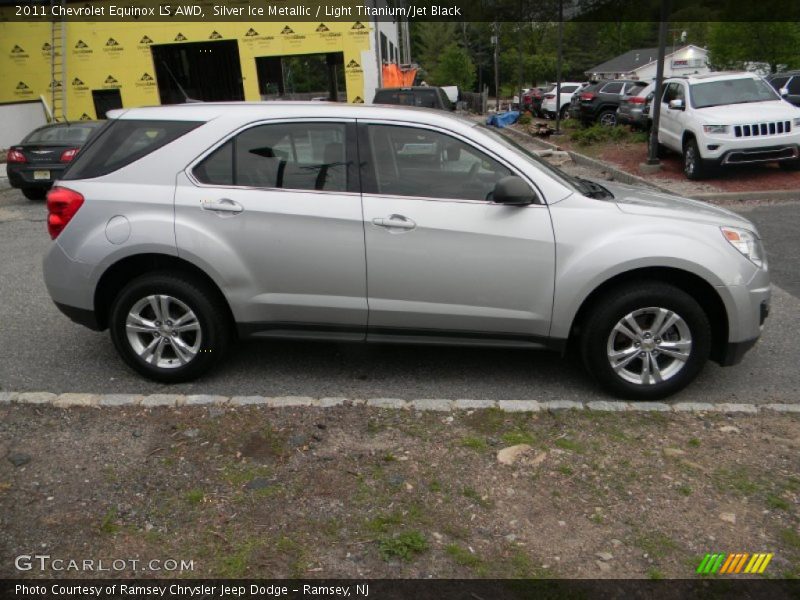 Silver Ice Metallic / Light Titanium/Jet Black 2011 Chevrolet Equinox LS AWD