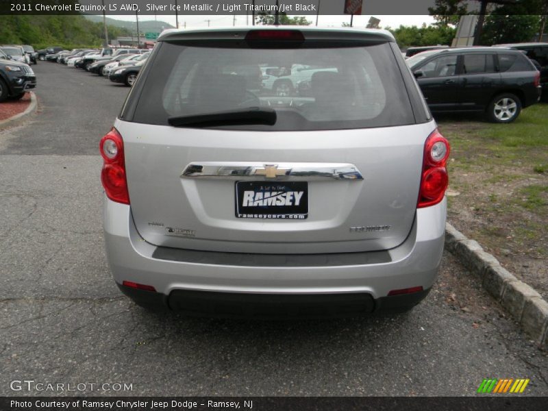 Silver Ice Metallic / Light Titanium/Jet Black 2011 Chevrolet Equinox LS AWD