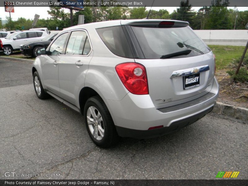 Silver Ice Metallic / Light Titanium/Jet Black 2011 Chevrolet Equinox LS AWD