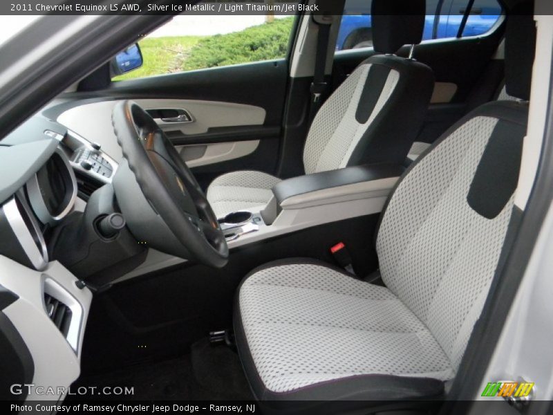 Silver Ice Metallic / Light Titanium/Jet Black 2011 Chevrolet Equinox LS AWD