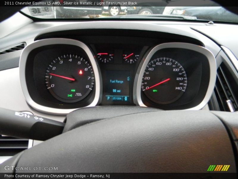 Silver Ice Metallic / Light Titanium/Jet Black 2011 Chevrolet Equinox LS AWD