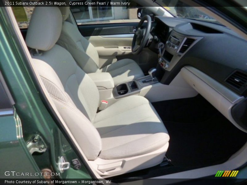 Cypress Green Pearl / Warm Ivory 2011 Subaru Outback 2.5i Wagon