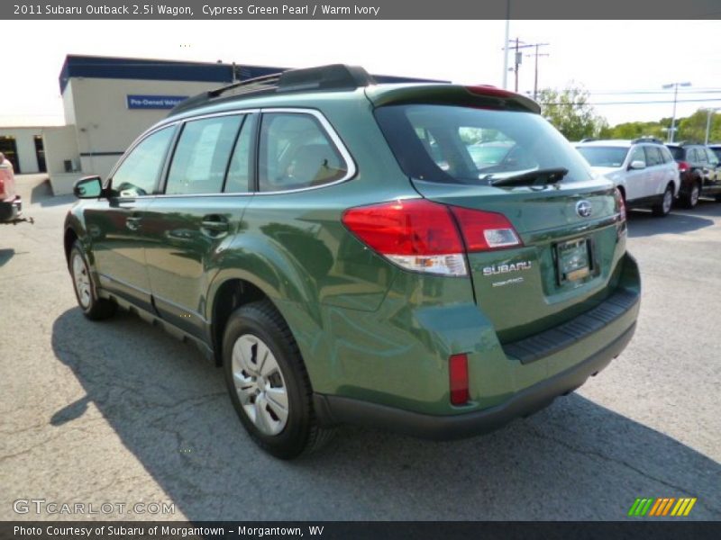 Cypress Green Pearl / Warm Ivory 2011 Subaru Outback 2.5i Wagon