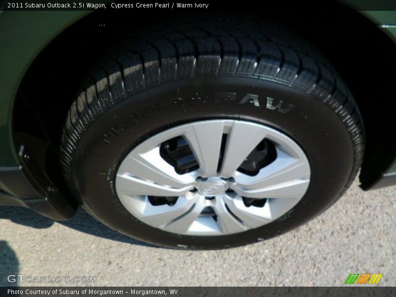 Cypress Green Pearl / Warm Ivory 2011 Subaru Outback 2.5i Wagon
