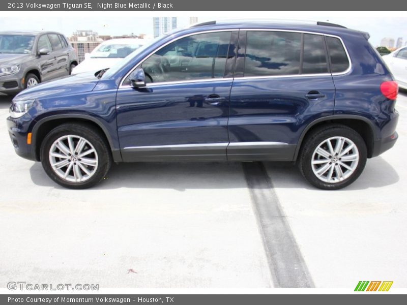 Night Blue Metallic / Black 2013 Volkswagen Tiguan SE