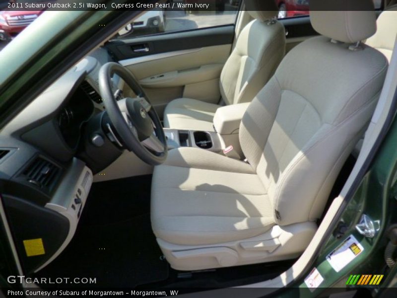 Cypress Green Pearl / Warm Ivory 2011 Subaru Outback 2.5i Wagon