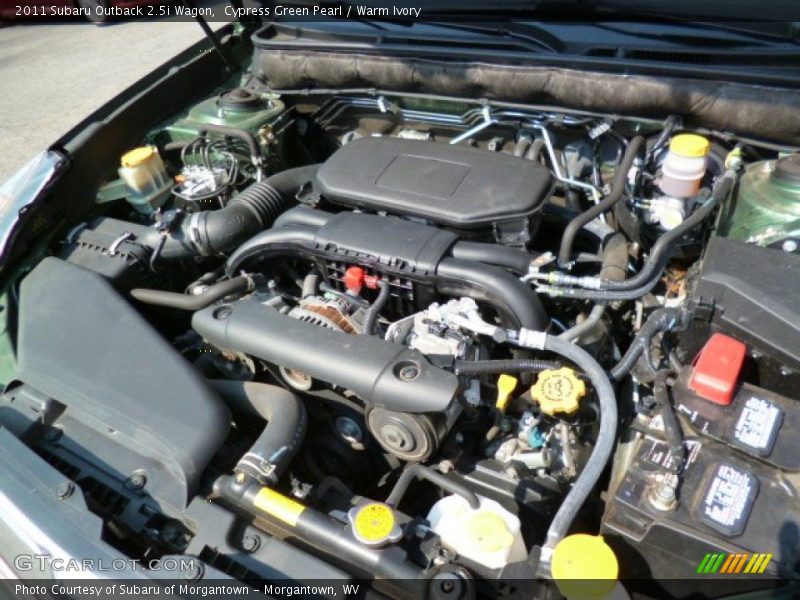 Cypress Green Pearl / Warm Ivory 2011 Subaru Outback 2.5i Wagon