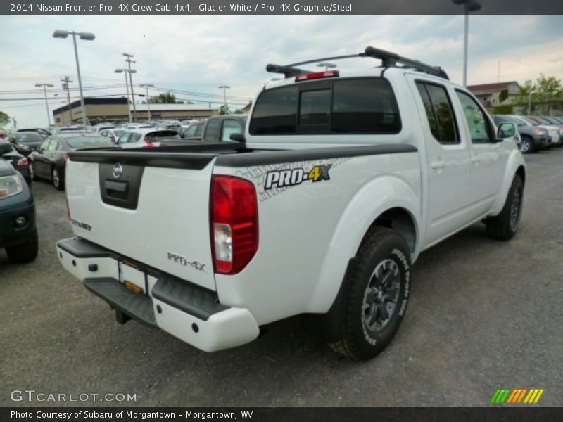 Glacier White / Pro-4X Graphite/Steel 2014 Nissan Frontier Pro-4X Crew Cab 4x4