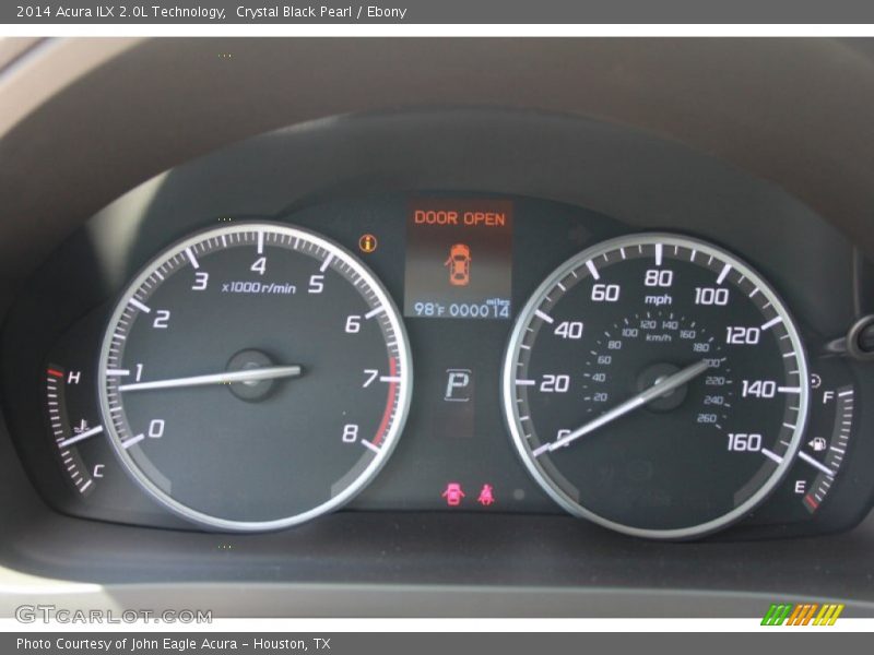 Crystal Black Pearl / Ebony 2014 Acura ILX 2.0L Technology