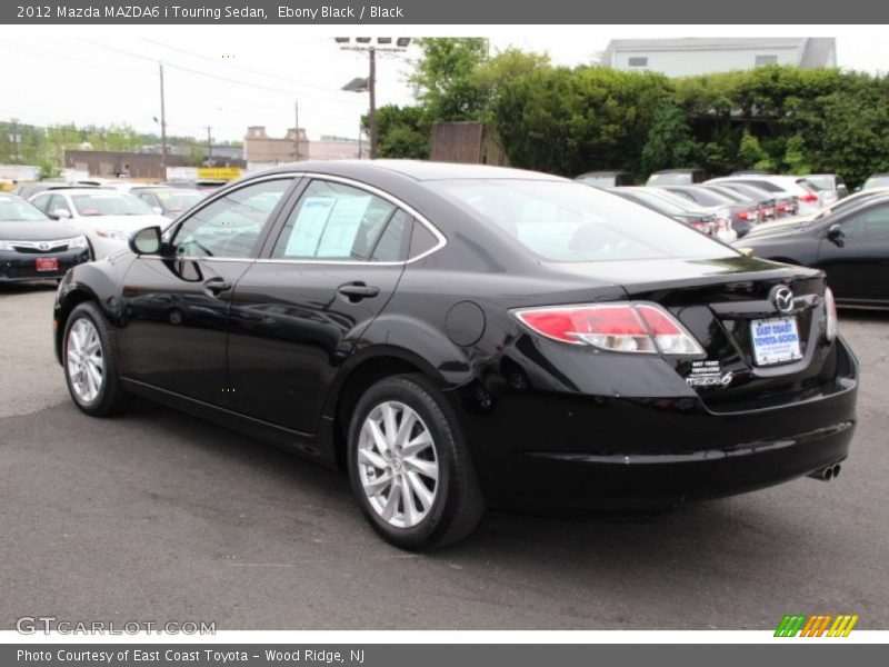 Ebony Black / Black 2012 Mazda MAZDA6 i Touring Sedan