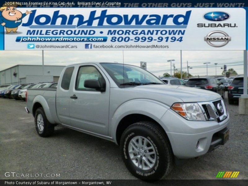 Brilliant Silver / Graphite 2014 Nissan Frontier SV King Cab 4x4
