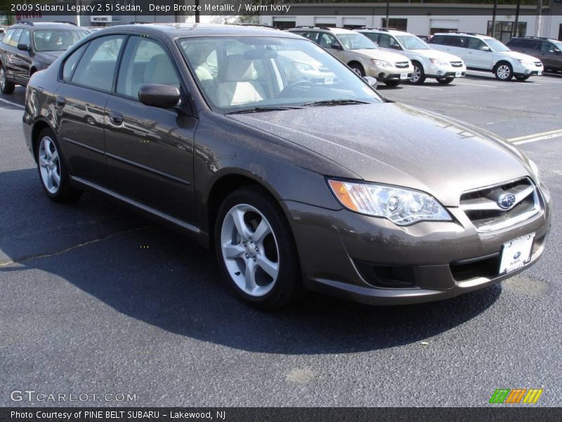 Deep Bronze Metallic / Warm Ivory 2009 Subaru Legacy 2.5i Sedan
