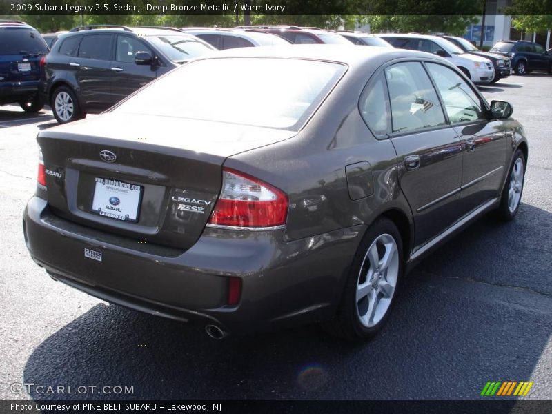 Deep Bronze Metallic / Warm Ivory 2009 Subaru Legacy 2.5i Sedan