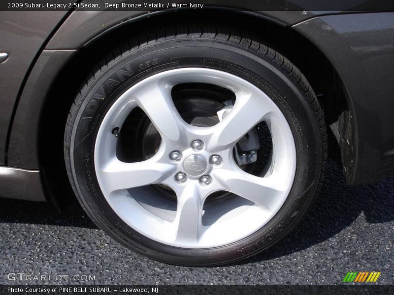 Deep Bronze Metallic / Warm Ivory 2009 Subaru Legacy 2.5i Sedan