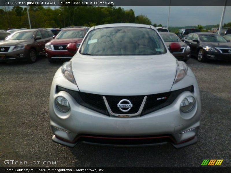 Brilliant Silver / NISMO Cloth/Gray 2014 Nissan Juke NISMO AWD