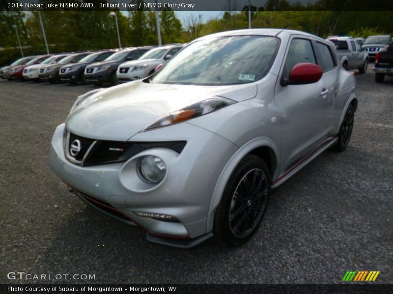 Brilliant Silver / NISMO Cloth/Gray 2014 Nissan Juke NISMO AWD