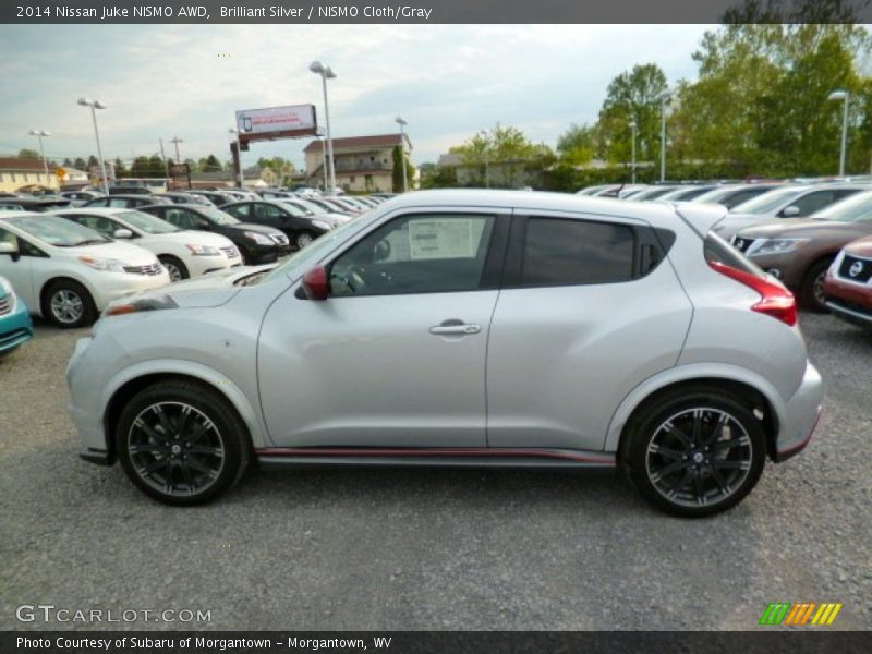 Brilliant Silver / NISMO Cloth/Gray 2014 Nissan Juke NISMO AWD