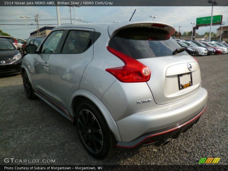 Brilliant Silver / NISMO Cloth/Gray 2014 Nissan Juke NISMO AWD