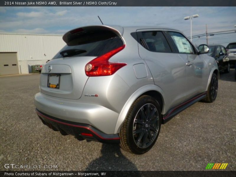 Brilliant Silver / NISMO Cloth/Gray 2014 Nissan Juke NISMO AWD