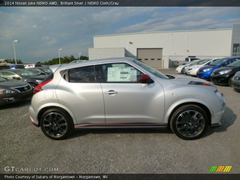 Brilliant Silver / NISMO Cloth/Gray 2014 Nissan Juke NISMO AWD