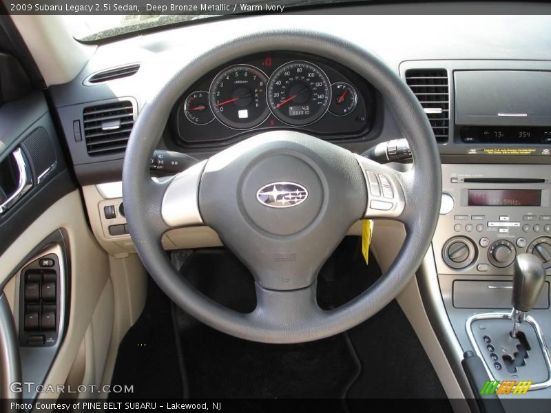 Deep Bronze Metallic / Warm Ivory 2009 Subaru Legacy 2.5i Sedan