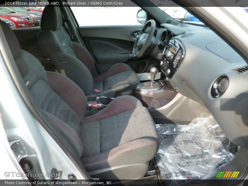 Brilliant Silver / NISMO Cloth/Gray 2014 Nissan Juke NISMO AWD