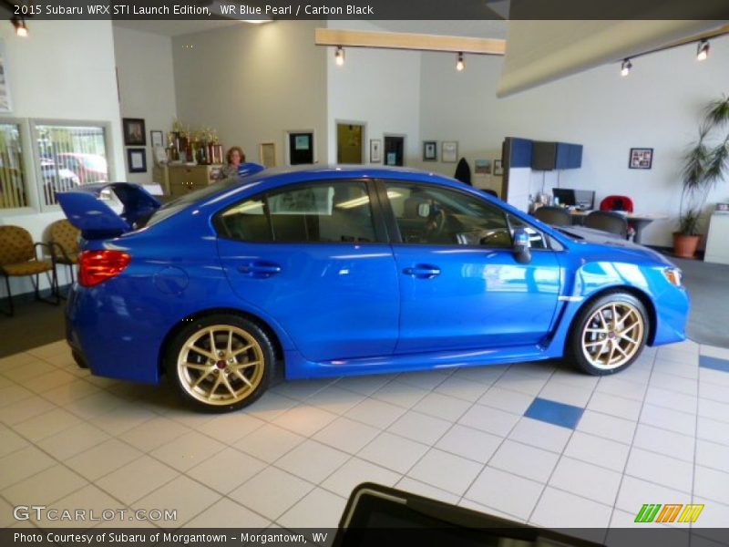 WR Blue Pearl / Carbon Black 2015 Subaru WRX STI Launch Edition