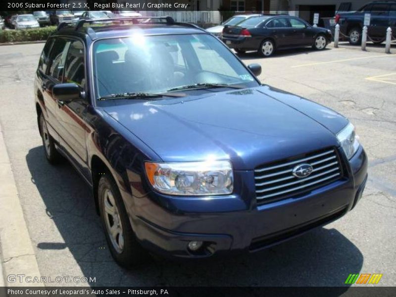 Regal Blue Pearl / Graphite Gray 2006 Subaru Forester 2.5 X