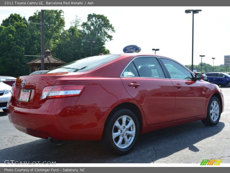 Barcelona Red Metallic / Ash 2011 Toyota Camry LE