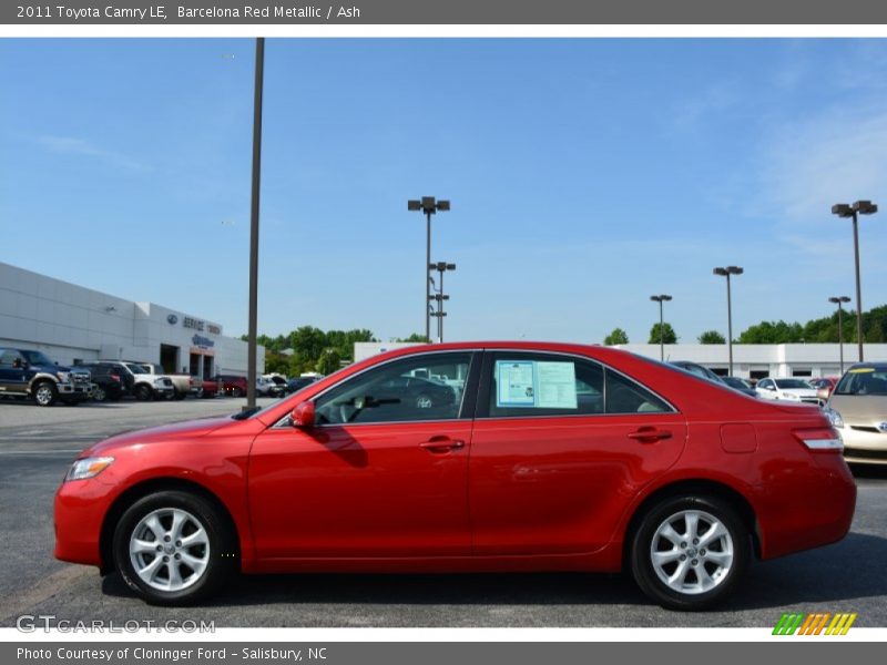 Barcelona Red Metallic / Ash 2011 Toyota Camry LE