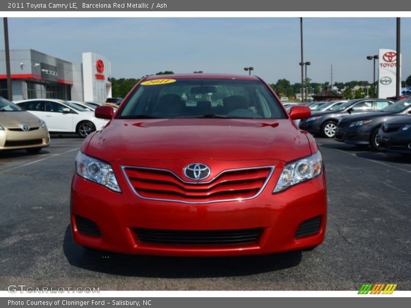 Barcelona Red Metallic / Ash 2011 Toyota Camry LE