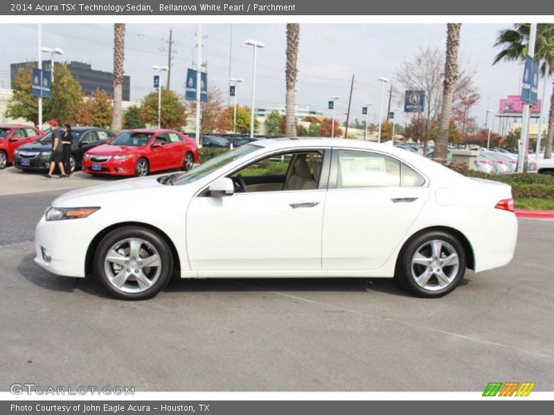 Bellanova White Pearl / Parchment 2014 Acura TSX Technology Sedan