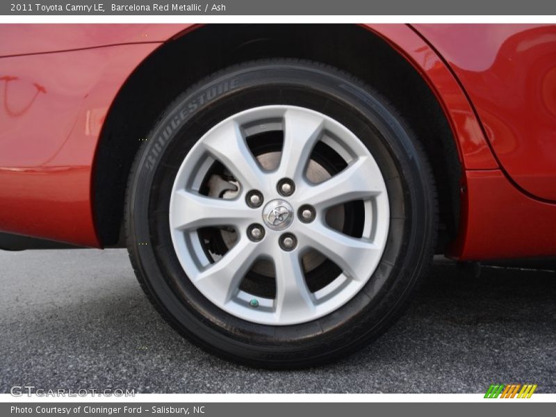Barcelona Red Metallic / Ash 2011 Toyota Camry LE