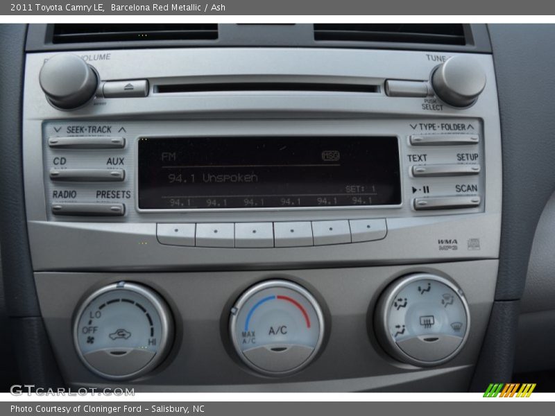 Barcelona Red Metallic / Ash 2011 Toyota Camry LE
