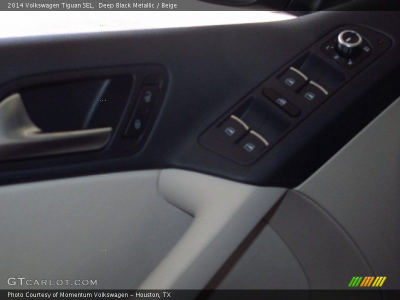 Deep Black Metallic / Beige 2014 Volkswagen Tiguan SEL
