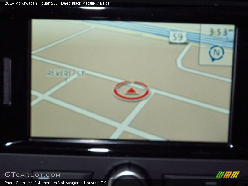 Deep Black Metallic / Beige 2014 Volkswagen Tiguan SEL