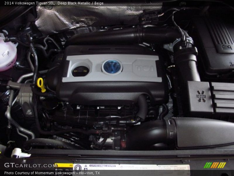 Deep Black Metallic / Beige 2014 Volkswagen Tiguan SEL