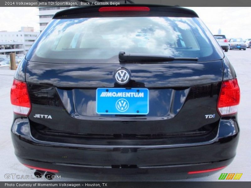 Black / Cornsilk Beige 2014 Volkswagen Jetta TDI SportWagen
