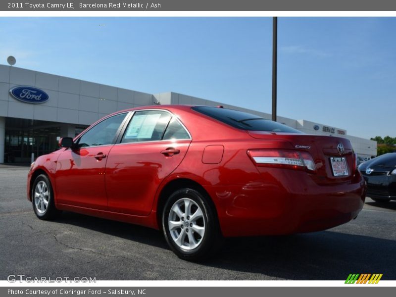 Barcelona Red Metallic / Ash 2011 Toyota Camry LE