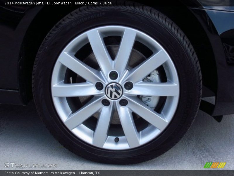 Black / Cornsilk Beige 2014 Volkswagen Jetta TDI SportWagen