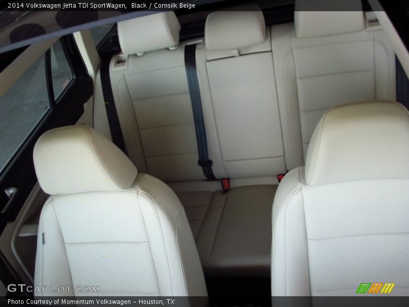 Black / Cornsilk Beige 2014 Volkswagen Jetta TDI SportWagen