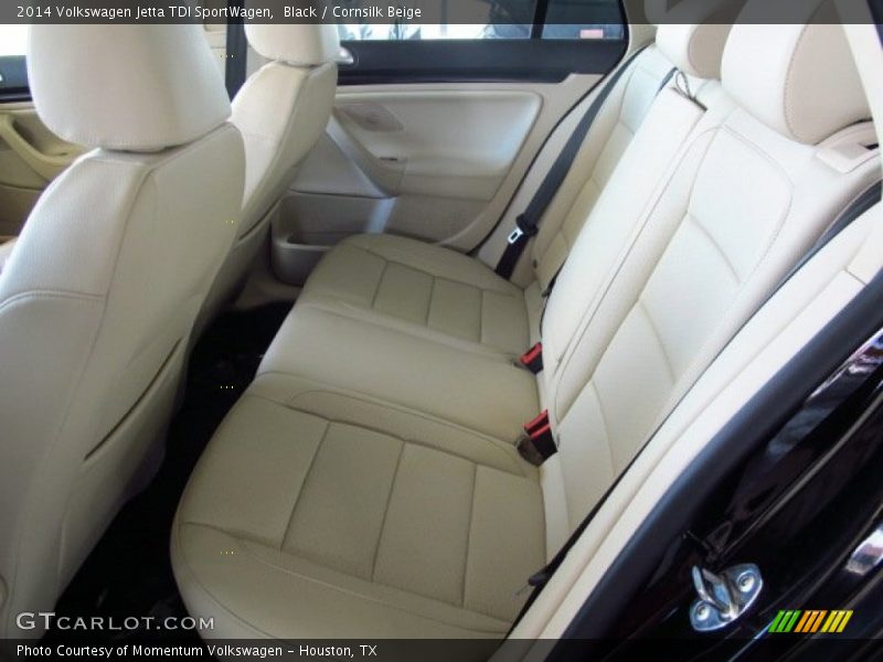 Black / Cornsilk Beige 2014 Volkswagen Jetta TDI SportWagen