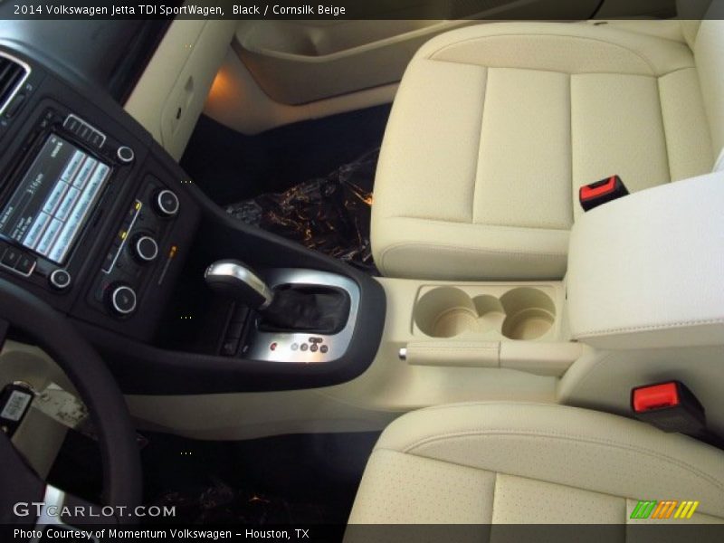 Black / Cornsilk Beige 2014 Volkswagen Jetta TDI SportWagen