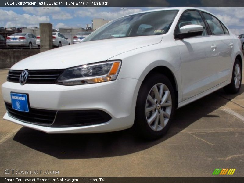 Pure White / Titan Black 2014 Volkswagen Jetta SE Sedan