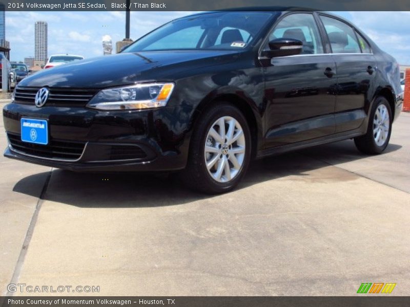 Black / Titan Black 2014 Volkswagen Jetta SE Sedan