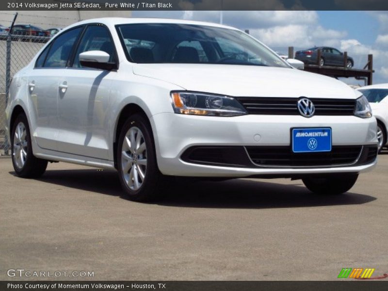 Pure White / Titan Black 2014 Volkswagen Jetta SE Sedan