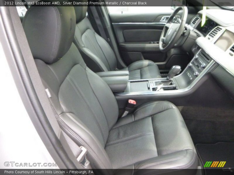 Silver Diamond Premium Metallic / Charcoal Black 2012 Lincoln MKS EcoBoost AWD