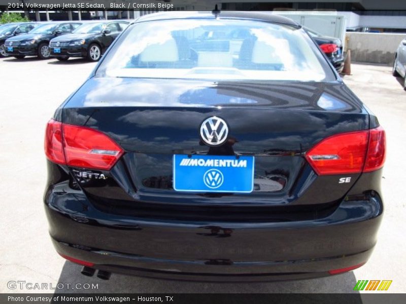 Black / Cornsilk Beige 2014 Volkswagen Jetta SE Sedan